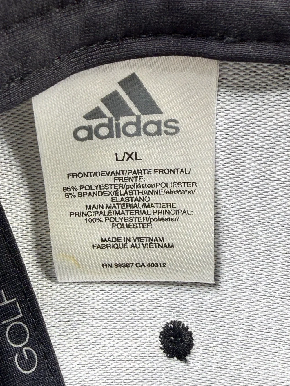 Adidas Golf Flexfit Baseball Cap Black Unisex